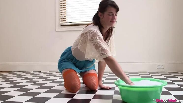 [GirlsOutWest] - Pepita's Stockinged Feet on the Floor