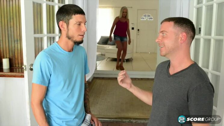 [60PlusMILFs] - Blonde MILF Katia Gets Two Young Lovers - Tony Rubino - Tyler Steel - Classy Katia