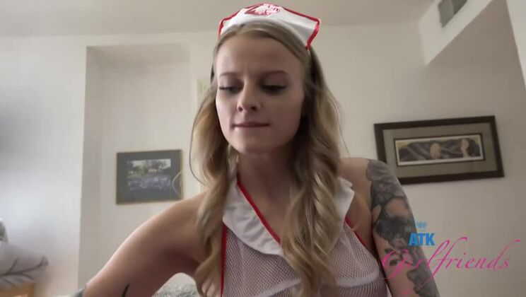 [ATKGirlfriends] - Paris White: Nurse Fills Two Holes at Once! - Paris White