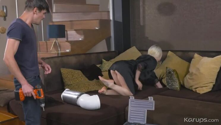 [KarupsPrivateCollection] - Blonde Bombshell Angie Lynx - Deepthroat and Tattooed - Angie Lynx