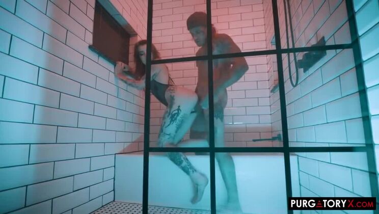 [PurgatoryX] - Inked Brunette Goes Crazy - Praying Mantis Vol 1 E2 - Ana Foxxx