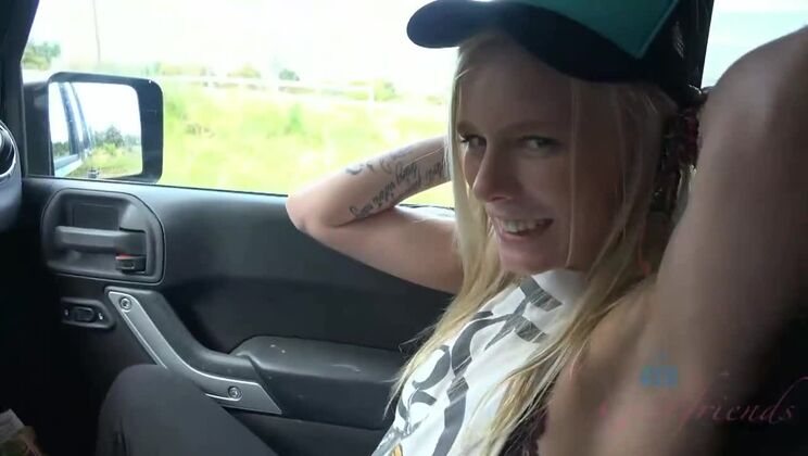 [ATKGirlfriends] - Blonde babe Elaina Raye plays on the beach near Haleakala volcano - Elaina Raye