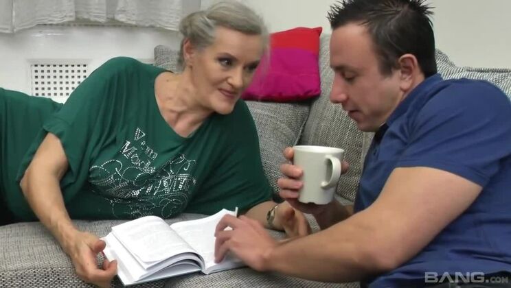 Cowgirl Style Riding with Big Tits Blonde and Cumshot