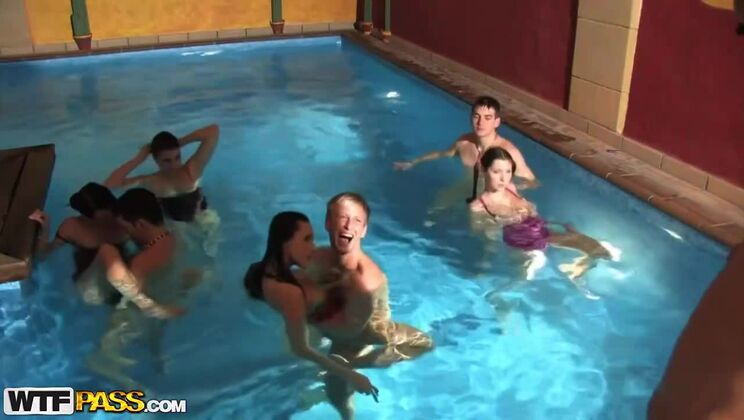 [CollegeFuckParties] - Kyle, Frank, and Angelica's Wild Pool Party - Mona Lee - Angelica - Kattie Gold - Kyle - Frank - Eva Torres - Marc