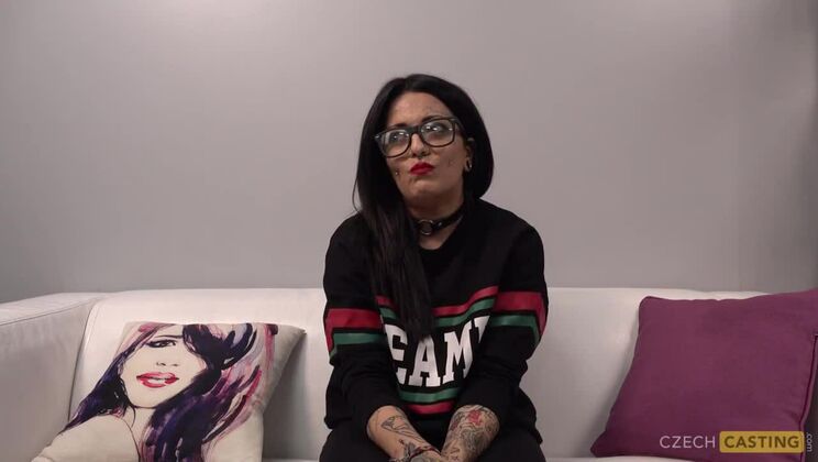 [CzechCasting] - Czech Brunette Tattooed in POV Casting with Big Cock - Pavlina