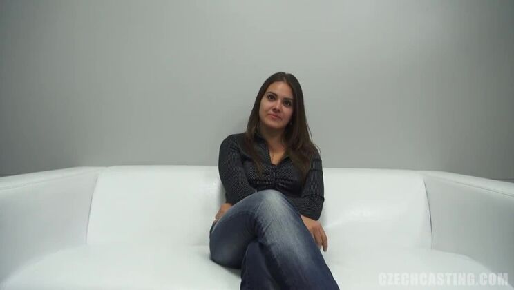 Casting a Czech Brunette in POV