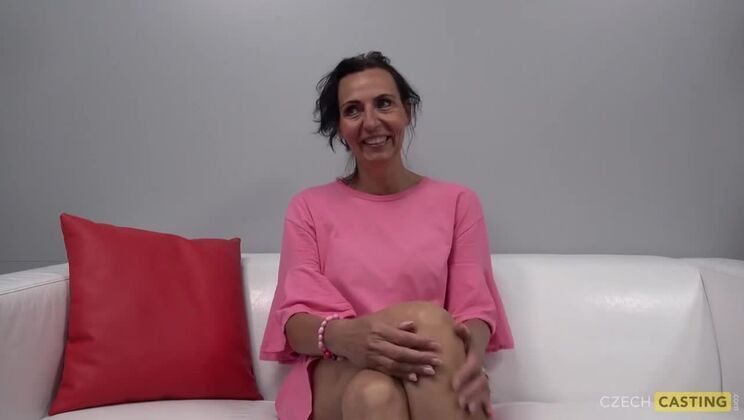 European Mature Klaudie in Casting