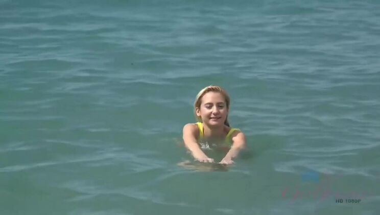 [ATKGirlfriends] - Odette's Tropical Tease: A Shaved Pussy Show - Odette Delacroix