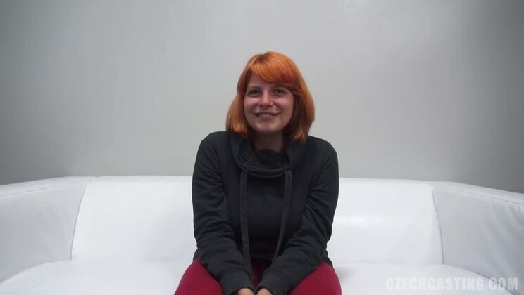 Czech Casting with Redhead Sarka