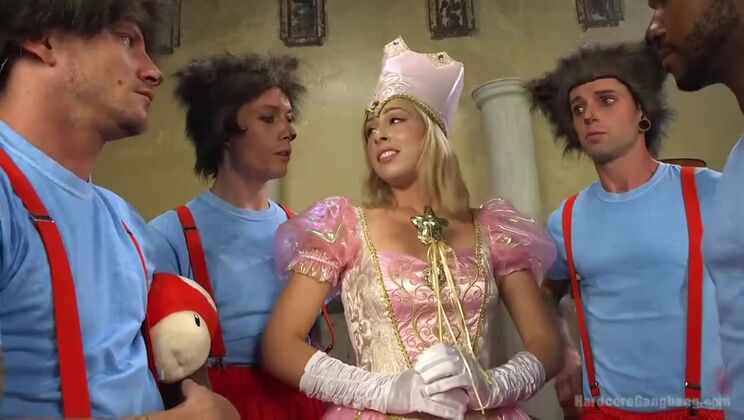 [HardcoreGangbang] - Princess Peach Gets a Rough Anal from Her Kingdom - Gage Sin - Zoey Monroe - John Johnson - Mr Pete - Owen Gray - Mark Wood