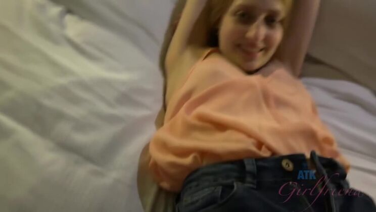 [ATKGirlfriends] - Footjob Frenzy with a Hairy Blonde and Big Cock - Rococo Royalle