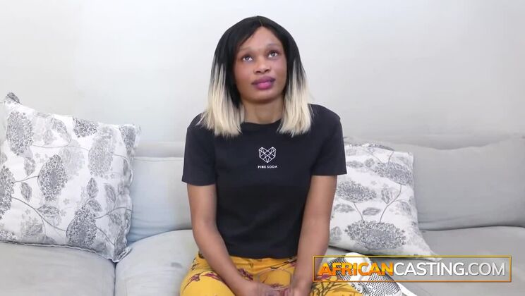 [AfricanCasting] - African Hottie Giuliana Loves White Cum - Giuliana
