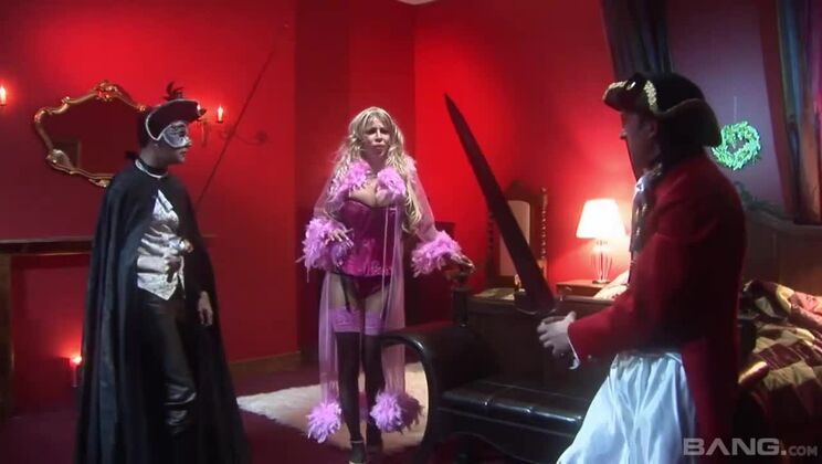 [BANG.com] - Blonde MILF Melanie and George Get Down with a Third Horny Guy