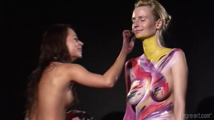 [Hegre] - Painting Erica and Karolina's Bodies - Erik Everhard - Ania Kinski