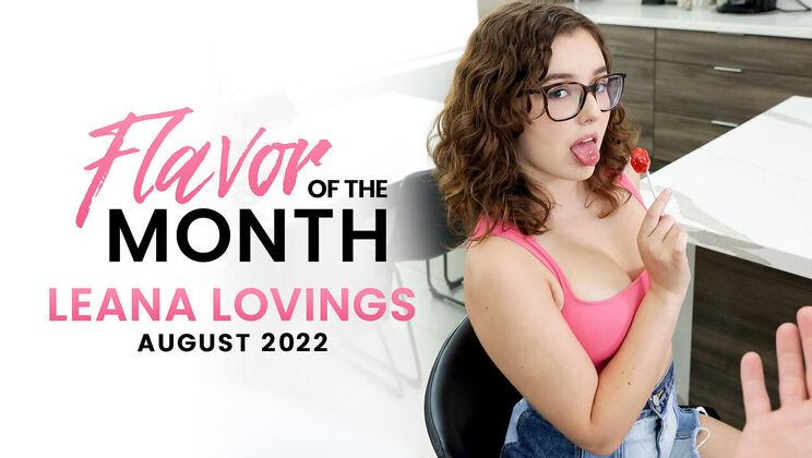 [StepSiblingsCaught] - Teen Leana Lovings Brunette Glasses Handjob Action - Leana Lovings