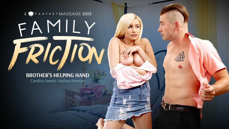 [FamilySexMassage] - Hardcore Action with a Horny College Girl - Nathan Bronson - Carolina Sweets
