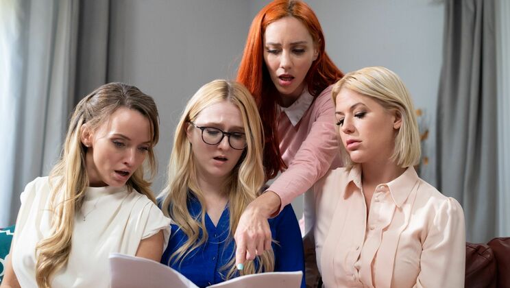 [Girlsway] - Blonde Bombshells Masturbation - Pristine Edge - Kit Mercer - Audrey Madison - Jupiter Jetson