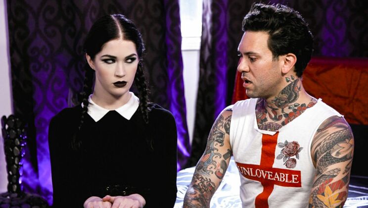 [BurningAngel] - Evelyn Claire - Wednesday Addams Gets Fucked Rough - Small Hands - Evelyn Claire