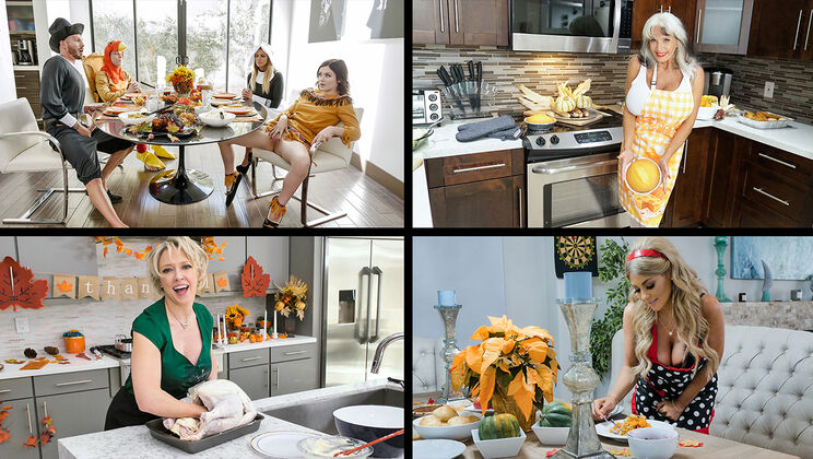 [MYLF] - Thanksgiving with Dee Williams and Friends - Dee Williams - Kayla Kayden - Juliett Russo - Sally D'Angelo