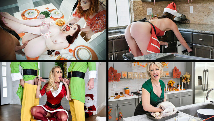 [MYLF] - Lauren's Christmas MILF Cravings - Brooklyn Chase - Quinton James - Lauren Phillips - Kat Dior