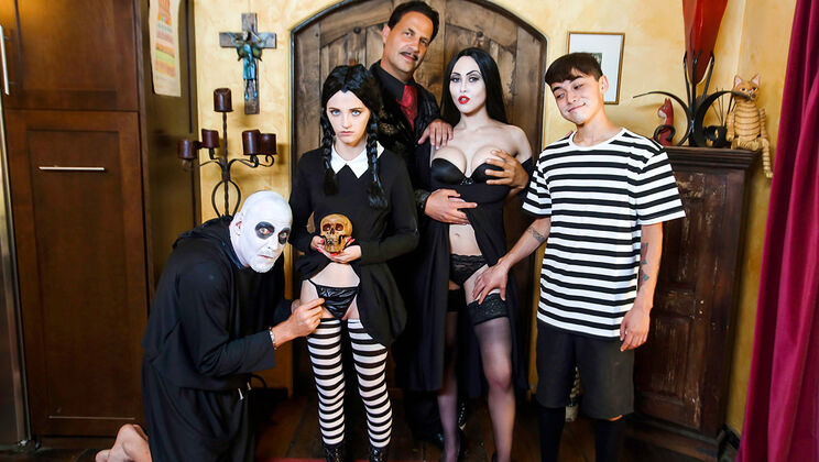 [MYLF] - Milf Addams Family Sucks - Eric John - Dick Chibbles - Audrey Noir - Kate Bloom
