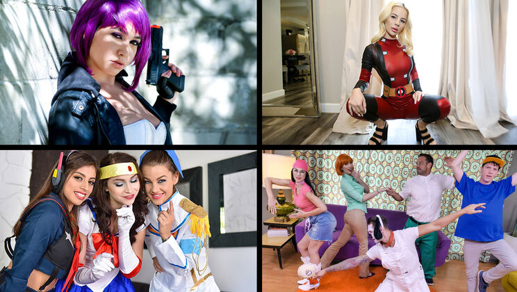 [TeamSkeetSelects] - Karlee Grey, Keira Croft, Jessie Saint Cosplay Together - Karlee Grey - Keira Croft - Jessie Saint
