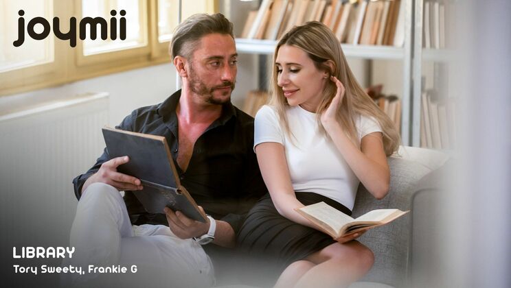 [Joymii] - Frankie G dominates blonde Tory Sweety in library sex - Frankie G - Tory Sweety
