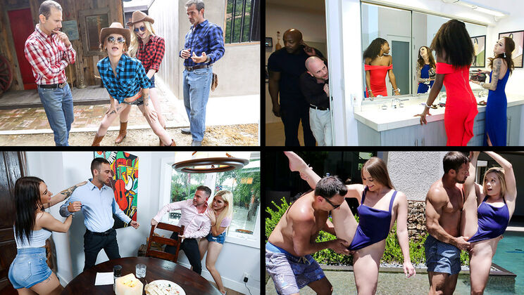 [DaughterSwap] - Four Daughters Swap and Play - Riley Star - Katie Kush - Megan Hughes - Kenzie Madison