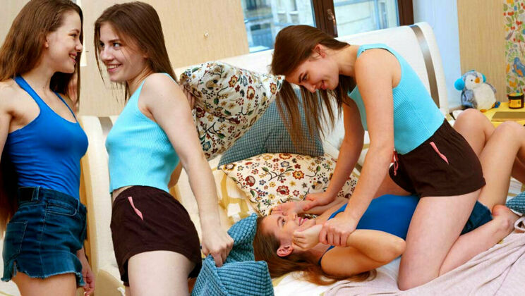 [ClubSweethearts] - Teenage Lesbians In Shaved Action - Flamy Nika - Milana Taylor