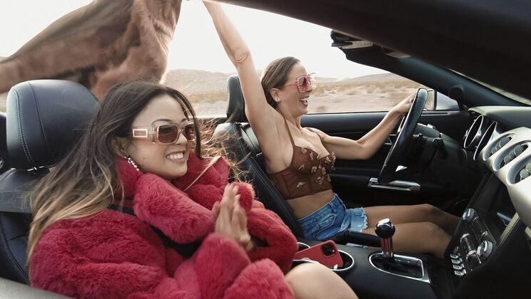 [Brazzers] - Car Sex, Outdoor Sex, and More in Threesome