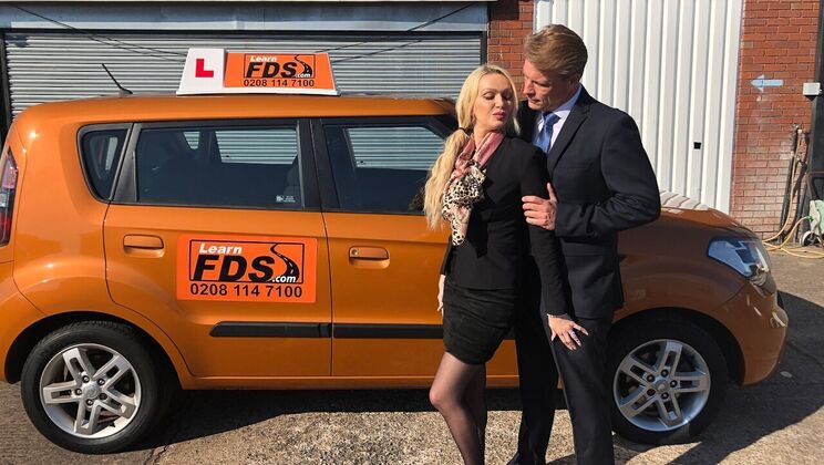 [FakeDrivingSchool] - European Amateur Pussy Licking with Amber Jayne - Amber Jayne - Marc Kaye