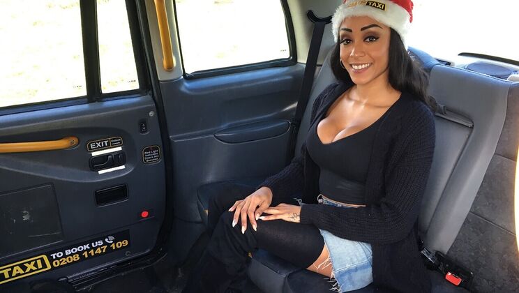 [FakeTaxi] - Petite Black Babe Alyssa Divine Gets Wet