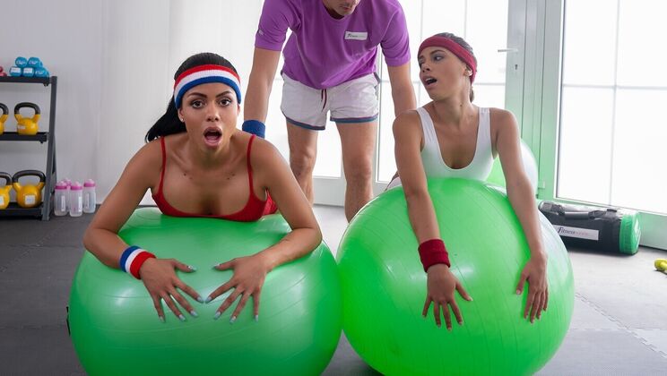 [FitnessRooms] - Latina Booty and Big Cock Threesome