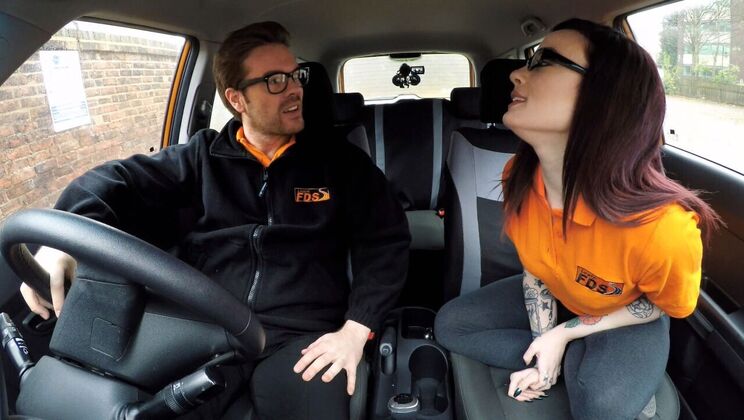 [FakeDrivingSchool] - Creampie Anal with Petite American Teenager - Ryan Ryder