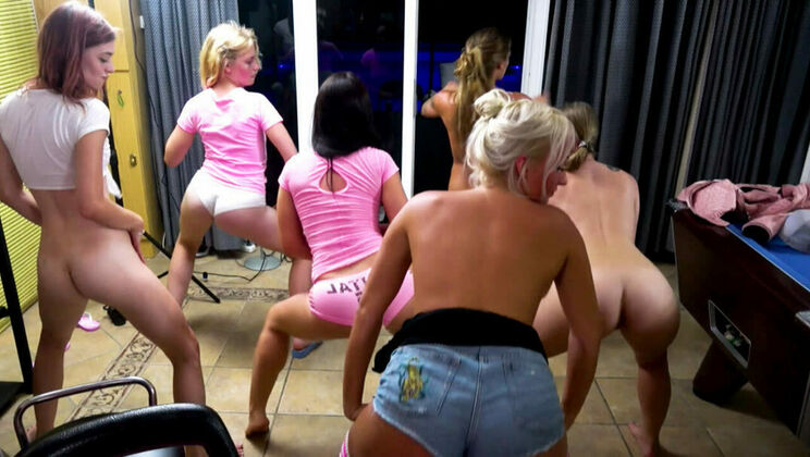 [SummerSinners] - Shaved Brunettes Get Cum on Face