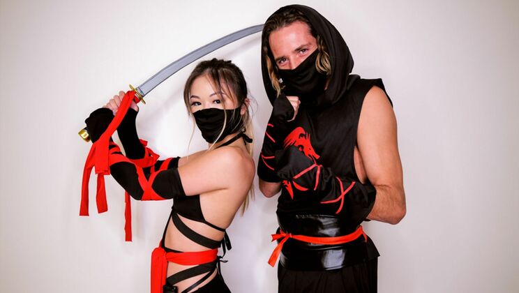 Gagging on a Ninja's Dick