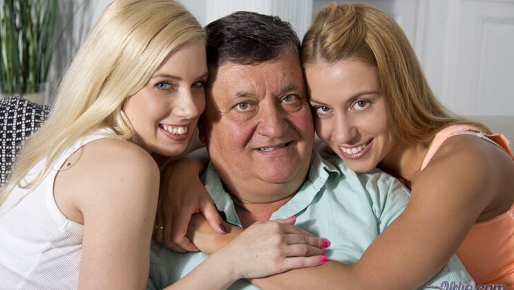 [Oldje] - Blonde Threesome Fun with Young and Mature - Nesty - Nikky Thorne - Louis