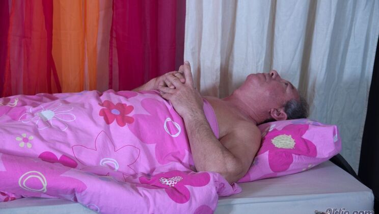 [Oldje] - Hugh's Tattooed Maid Fucks Him - Nisha - Hugh