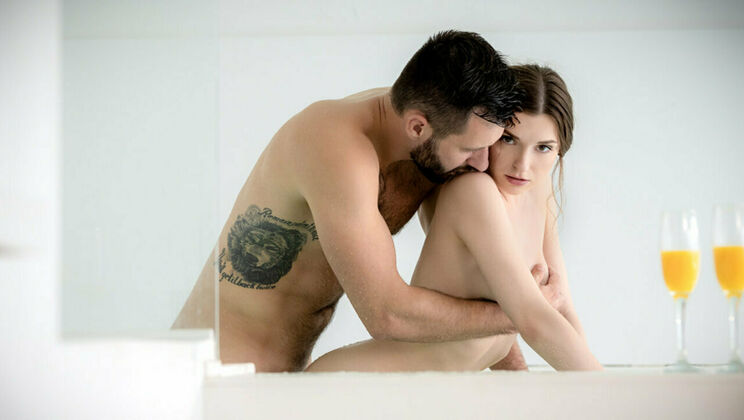 [SexArt] - Brunette Beauty Gets a Creampie Surprise