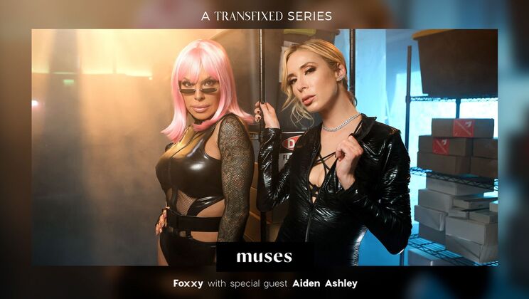 [AdultTime] - Aiden Ashley and TS Foxxy's Deepthroat Action - Aiden Ashley - TS Foxxy