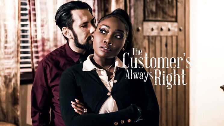 Customer Gets Ebony Lover's Best