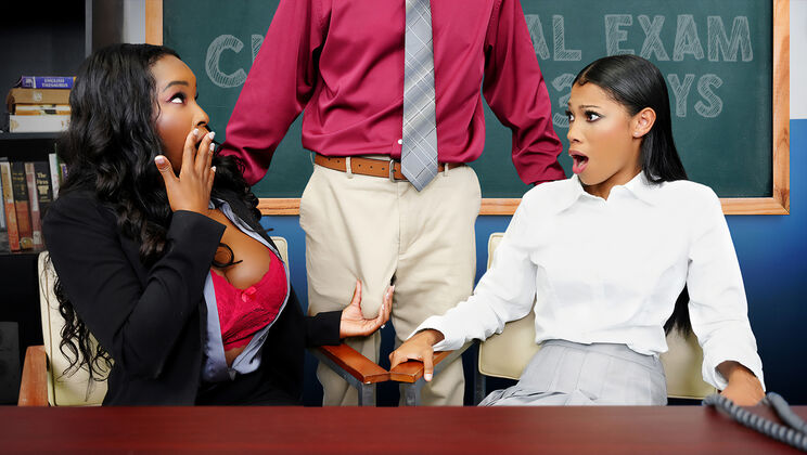 [PervPrincipal] - Naughty Office Encounter with Teacher and Student - Naomi Foxxx - Eden West - Peter Fitzwell