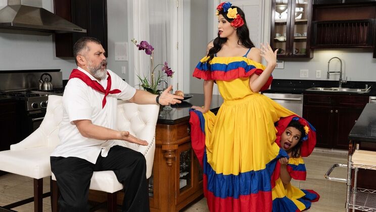 [TransAngels] - Brunette Bombshells Jessy and Zariah in Anal Cumbia - Jessy Dubai - Zariah Aura