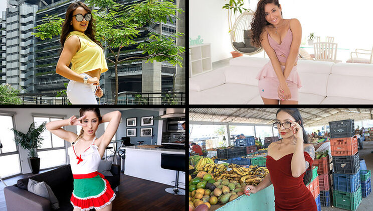 [TeamSkeetSelects] - Latina Party Turns into Orgy - Sarah Lace - Hazel Heart - Destiny Cruz - Thalia Diaz