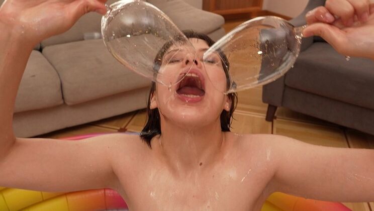 [NRXStudio] - 20yo Teen Gets Ganged Banged & Pissed On