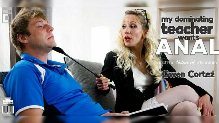 [Mature.nl] - Gwen Cortez Dominating Anal Sex with Student