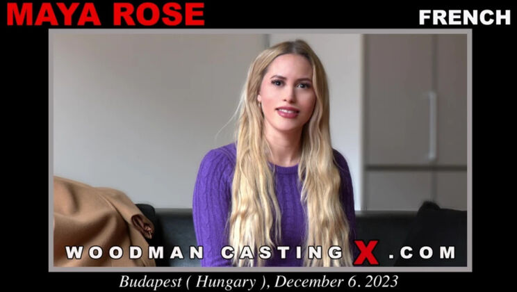 [WoodmanCasting] - Maya Rose Takes It Rough - Spanking & Deepthroat - Maya Rose