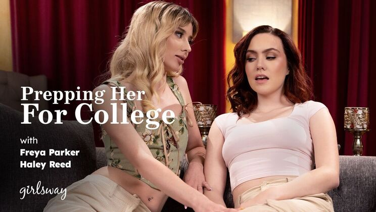 [Girlsway] - College Girls with Natural Tits Get Naughty - Haley Reed - Freya Parker