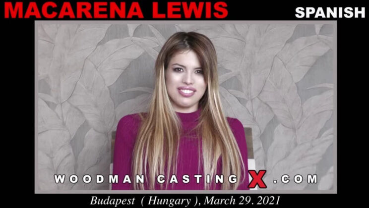 [WoodmanCasting] - Skinny Blonde Latina Macarena Lewis Casting - Macarena Lewis