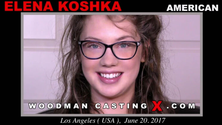 [WoodmanCasting] - Glasses and Striptease with Elena Koshka - Elena Koshka